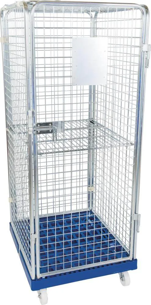 Conteneur à roulettes NEUTRE, verrouillable 724x815x1600 mm