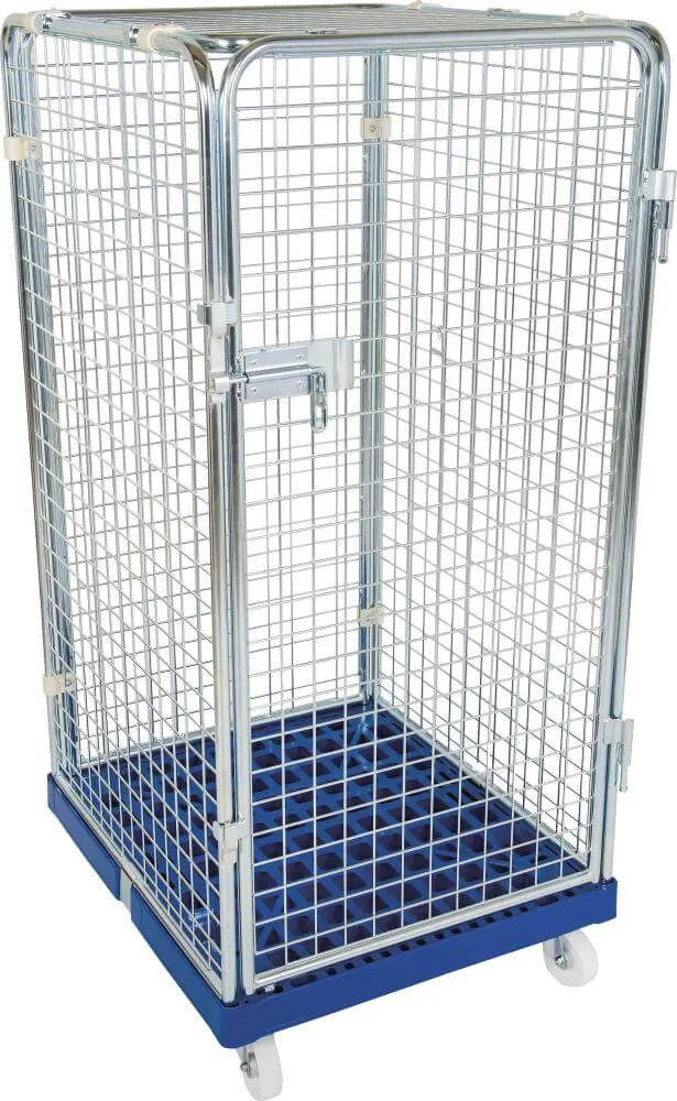 Conteneur à roulettes NEUTRE, verrouillable 720x815x1350 mm
