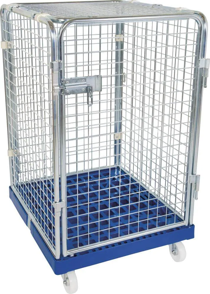 Conteneur à roulettes NEUTRE, verrouillable 720x810x1020 mm