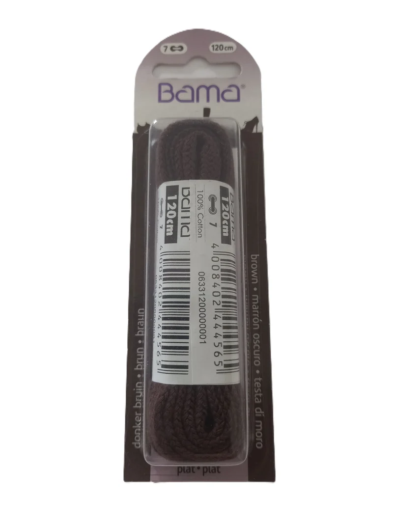 Lacets plats Marron 120 cm