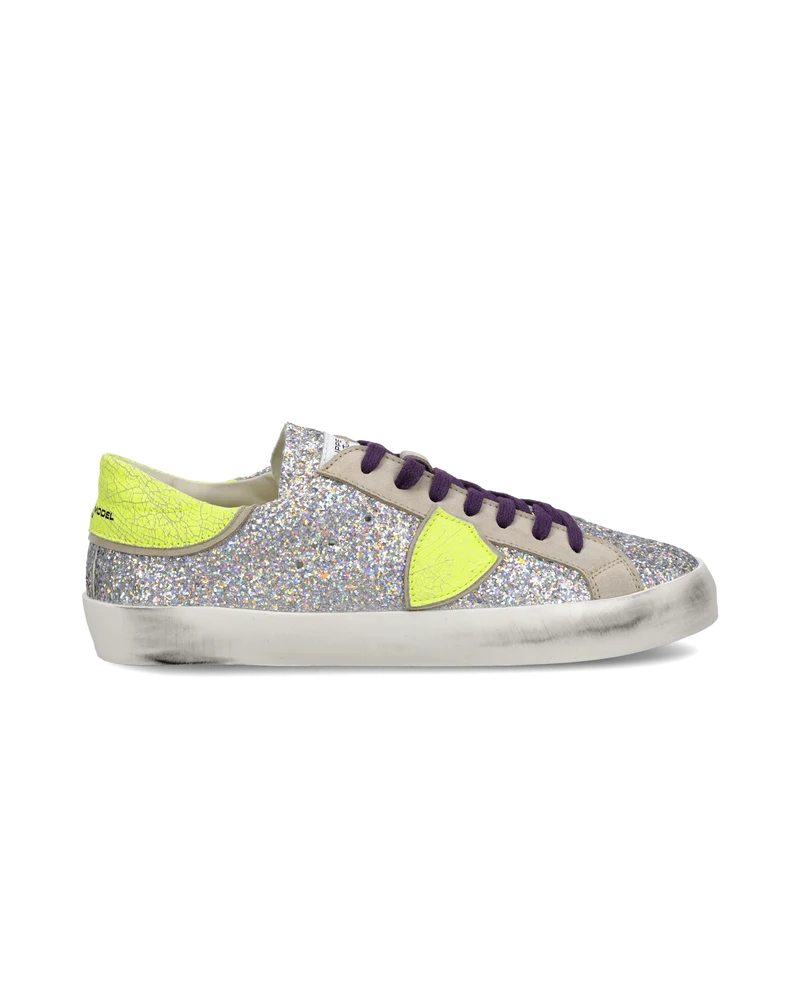 Sneakers Prsx Junior, Silver Neon