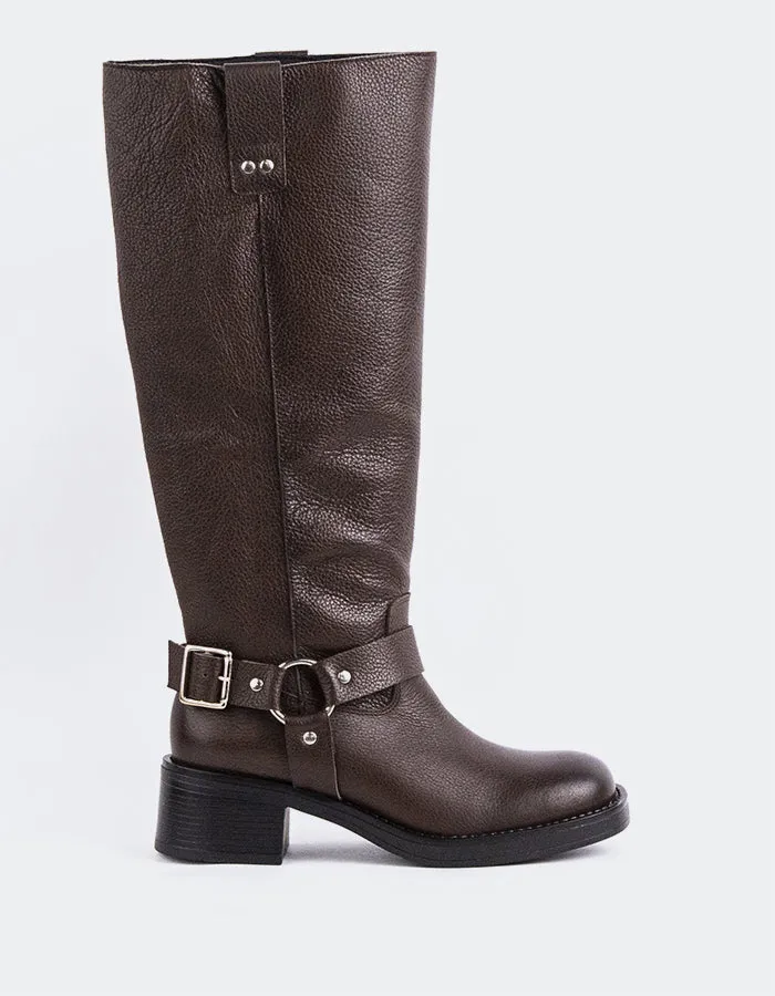 Biamary Brown Leather