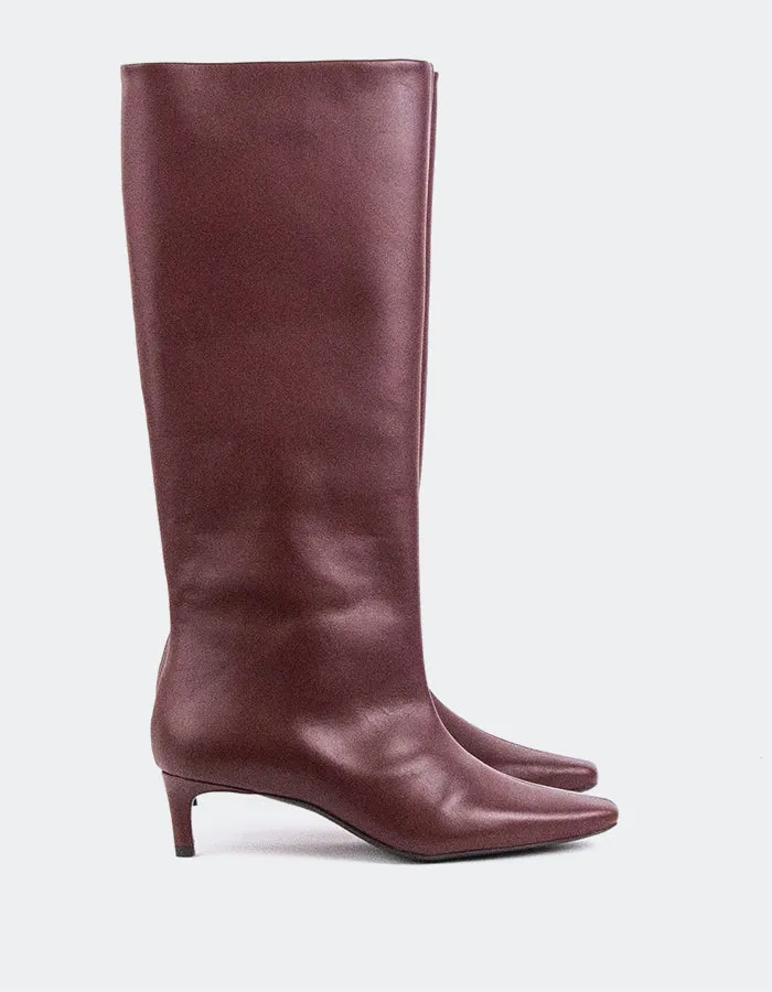 Raissa Burgundy Leather