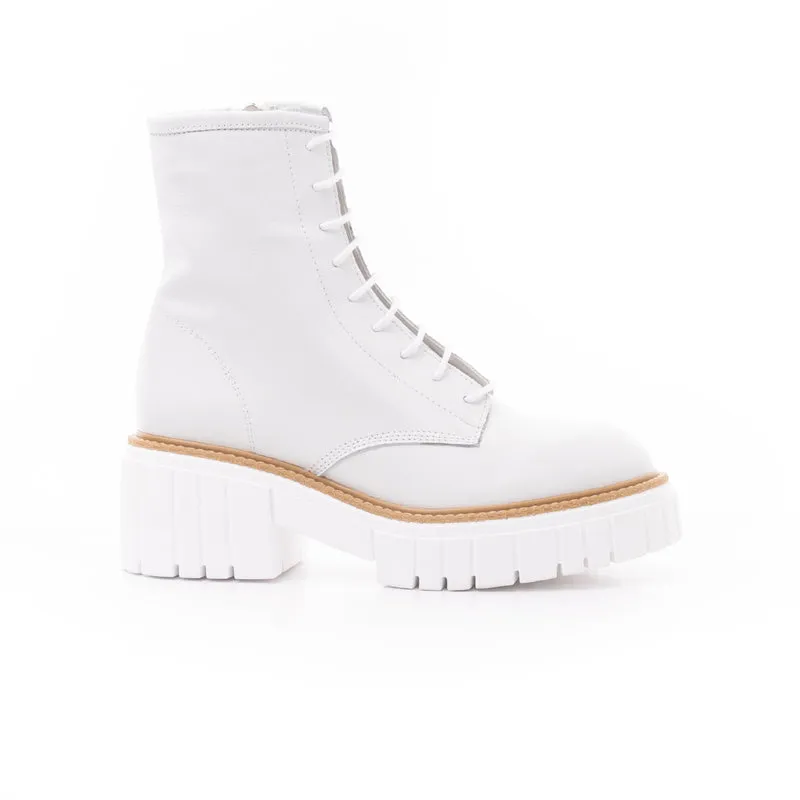 Kington White Leather