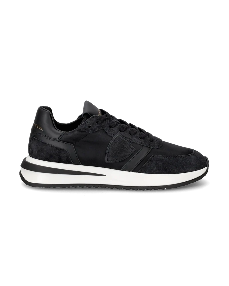 Women's Tropez 2.1 Low-Top Sneakers in Nylon And Leather, Black