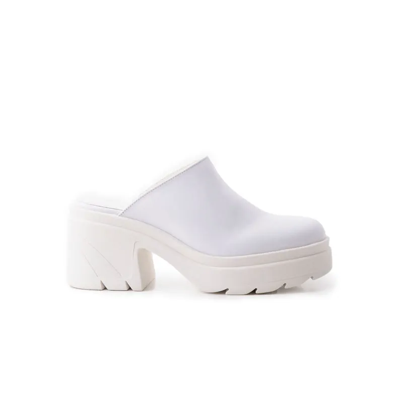 Silla White Leather