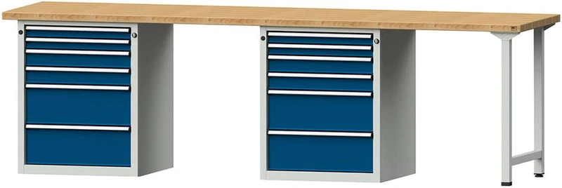 ANKE, Établi combiné 2800 914 V 40 mm, 840 mm 7035/5010