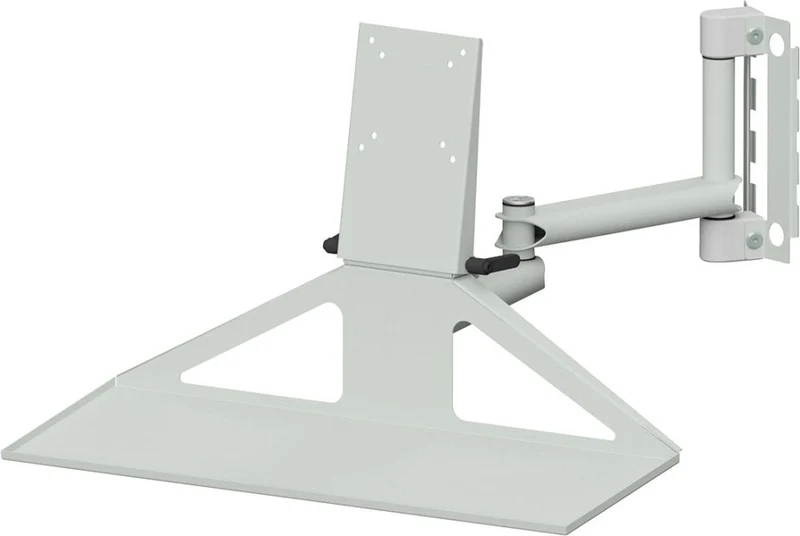 Bras articulé ANKE, structure système avec support d'écran RAL 7035 montage VESA