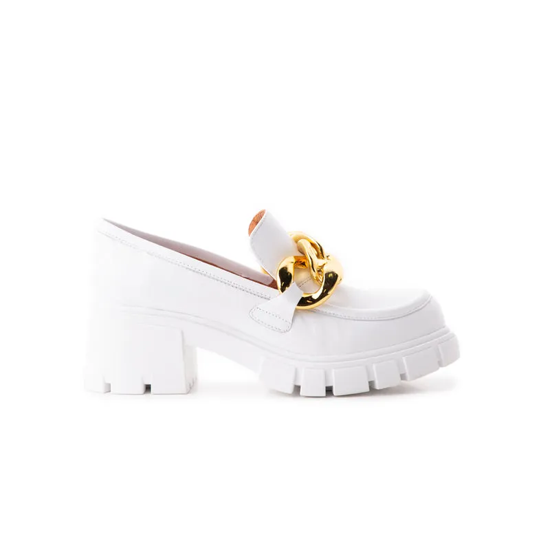 Copenhagen White Leather