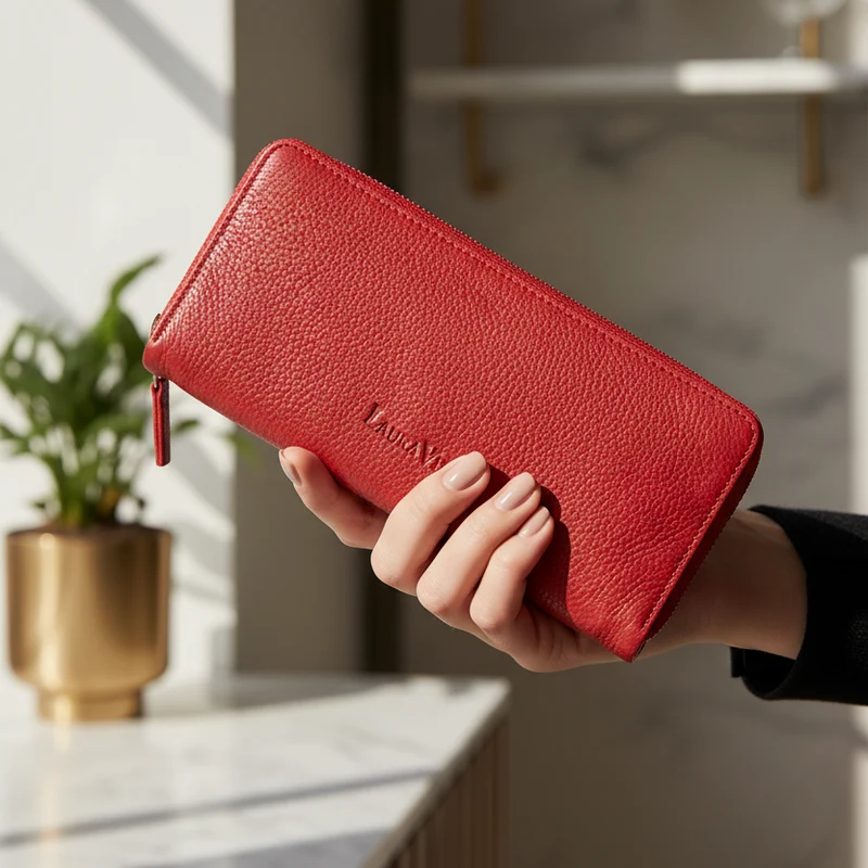 Portefeuille en cuir Maureen Exclusivité