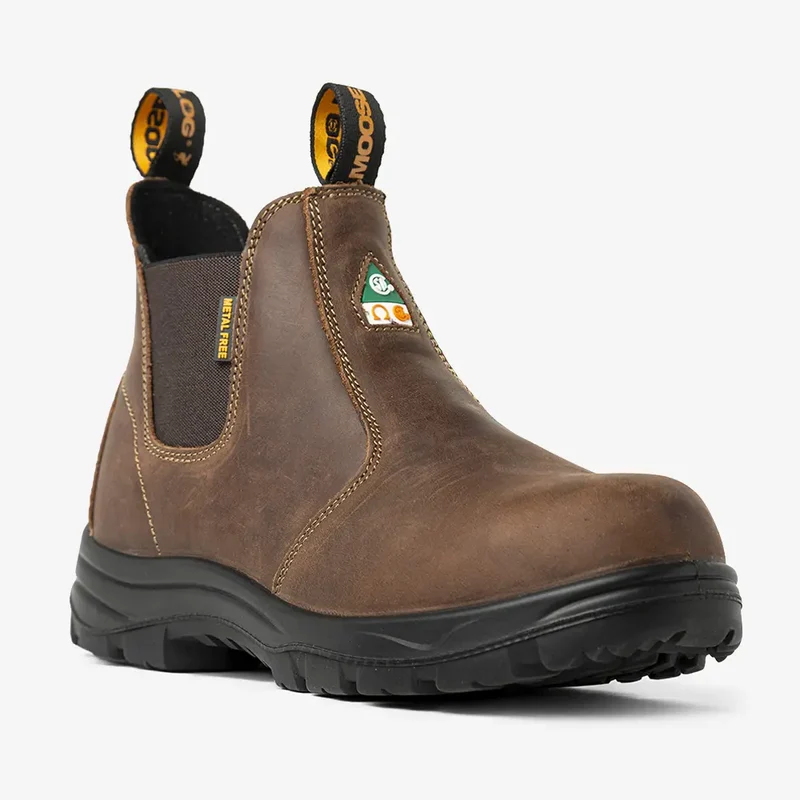 Men's CSA ASTM Composite Toe Chelsea Work Boots - Timber Brown