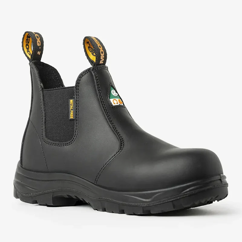 Women's CSA ASTM Composite Toe Chelsea Work Boots - Meadow Black
