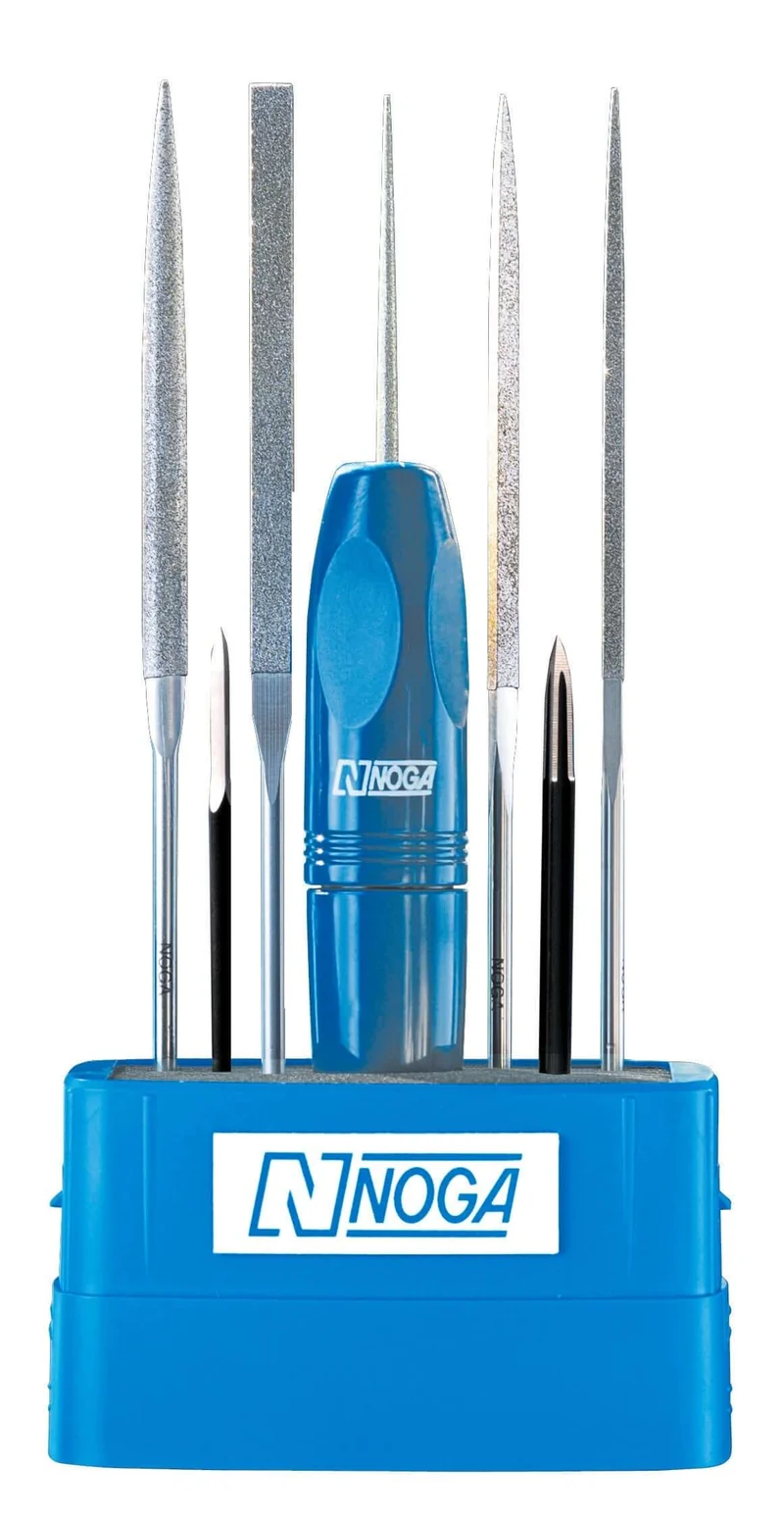 Ensemble d`ébavurage Noga YT3000 Ensemble de limes diamantées et grattoirs Noga