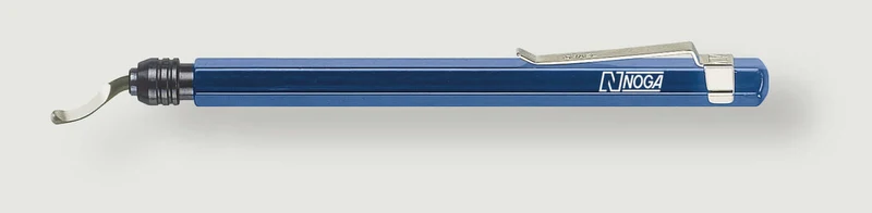 Outil d`ébavurage Noga TB1600 Poignée Teddy-Burr (bleu)