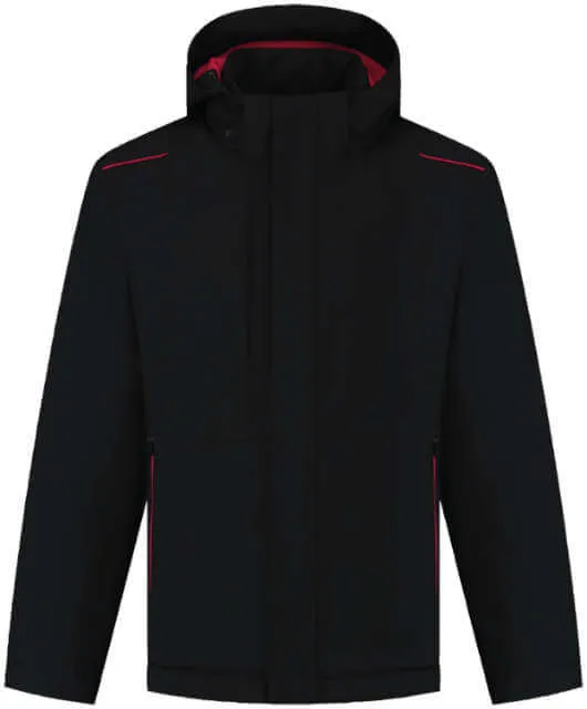 Veste d'hiver TRICORP, Tech Shell Accent, noir/rouge