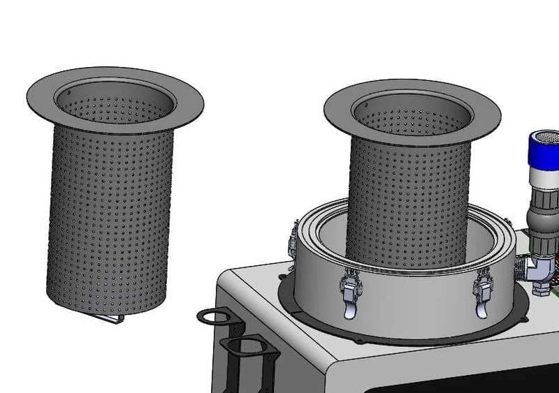 Panier-filtre en acier inoxydable pour sac filtrant FC180-PLUS