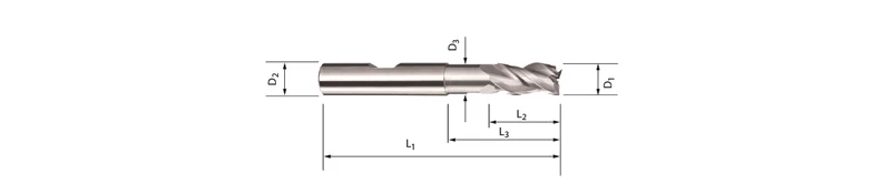 SBF8431, Fraise de précision en carbure monobloc, Ø 8 mm, Type SBF84311080