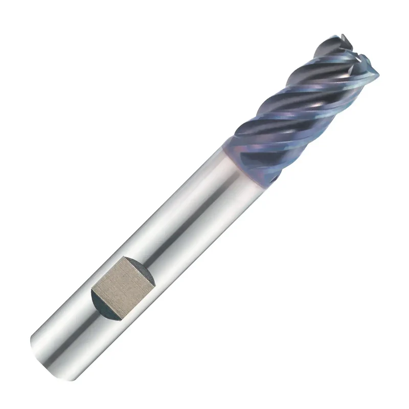 TiTANox-Power GMG27, fraise à queue VHM-HPC longue avec chanfrein, 5 dents, Ø 10 mm