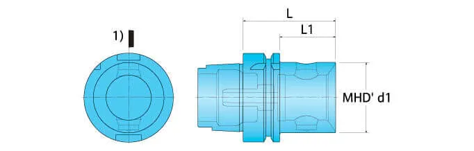 Porte-outil HSK-A100MHD80.88