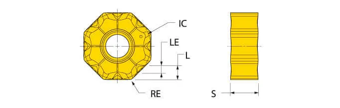 Plaquettes réversibles ONCU050520TN A IN4010