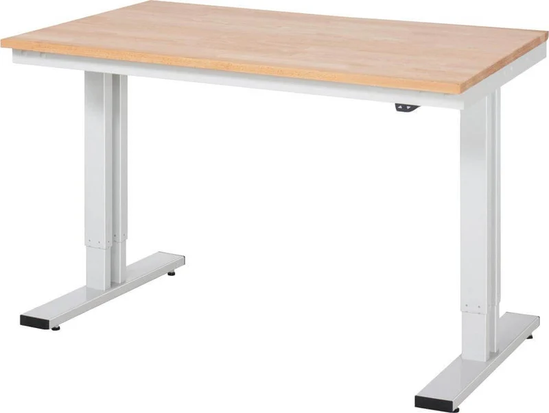 Table de travail RAU, adlatus hêtre 1250x800x720-1120mm
