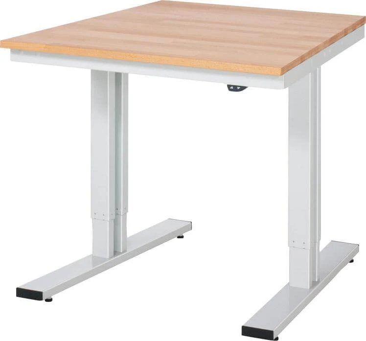 Table de travail RAU, adlatus hêtre 750x1000x720-1120mm