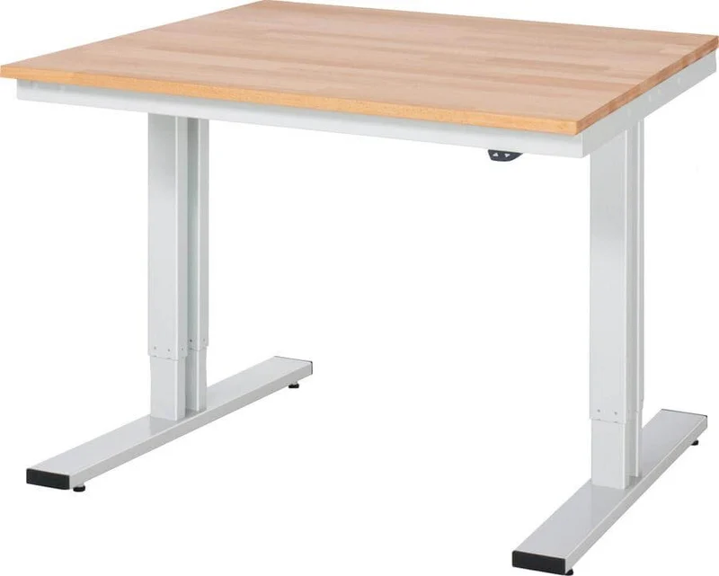 Table de travail RAU, adlatus hêtre 1250x1000x720-1120mm