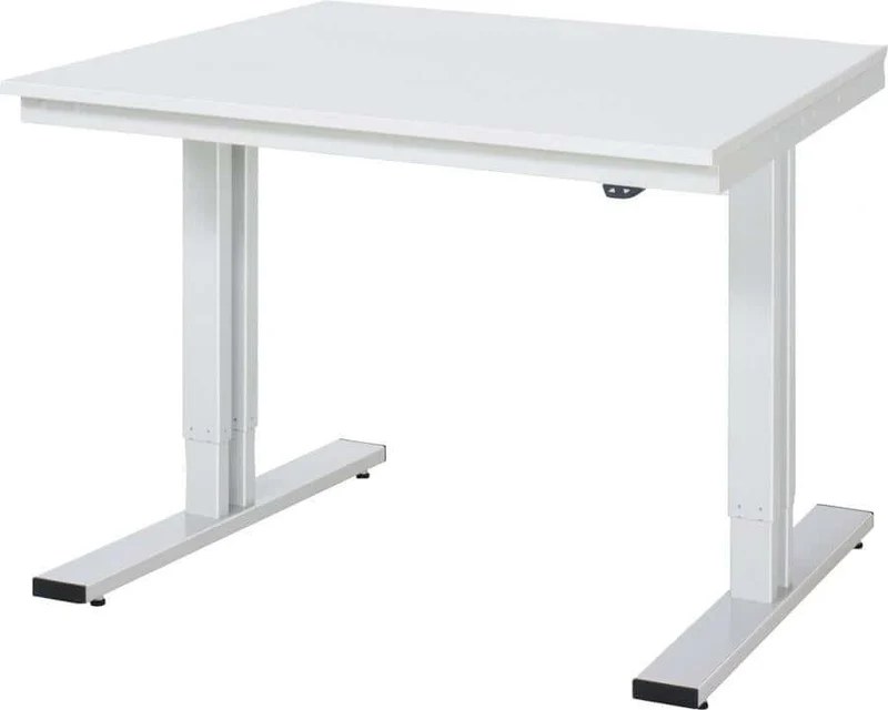 Table de travail RAU, adlatus Mélamine 1000x1000x720-1120mm