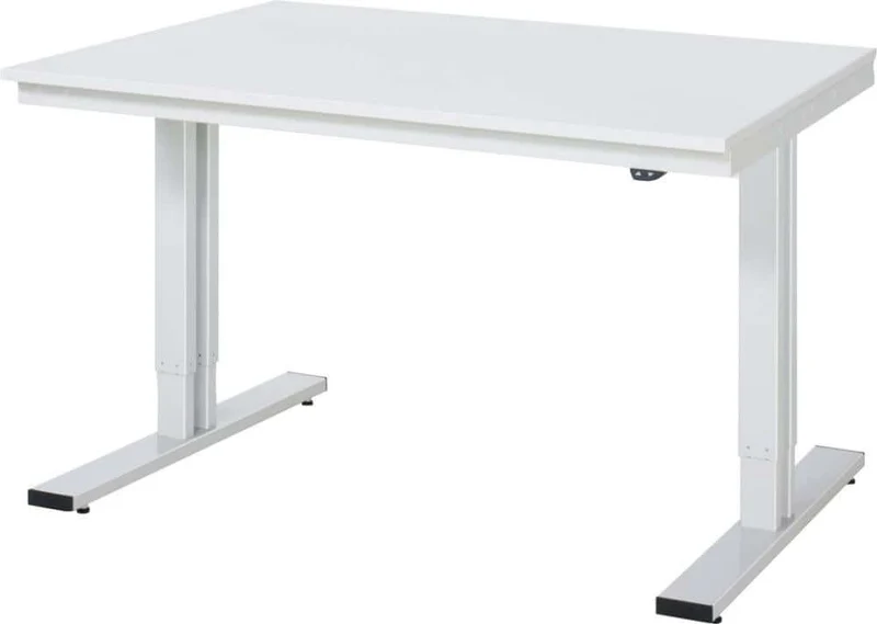 Table de travail RAU, adlatus Mélamine 1250x1000x720-1120mm