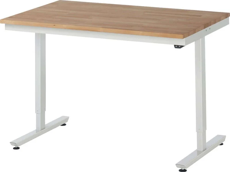 Table de travail RAU, série adlatus 150 L1250 x P800 x H720-1020