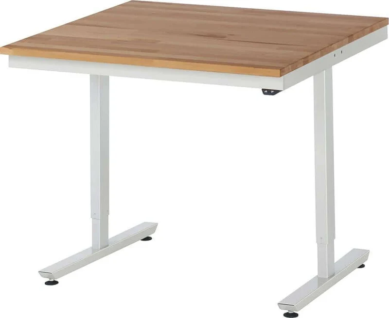 Table de travail RAU, série adlatus 150 L1000 x P1000 x H720-1020