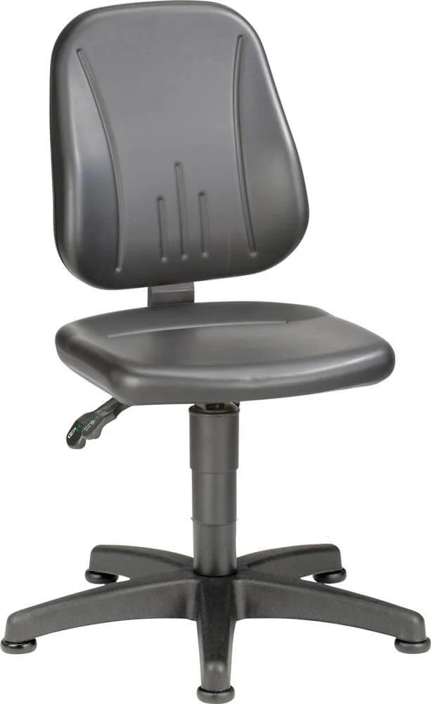 Fauteuil de bureau pivotant BIMOS, modèle 9650-0551 Unitec 1, hauteur d'assise 440-620 mm avec patins, revêtement en similicuir