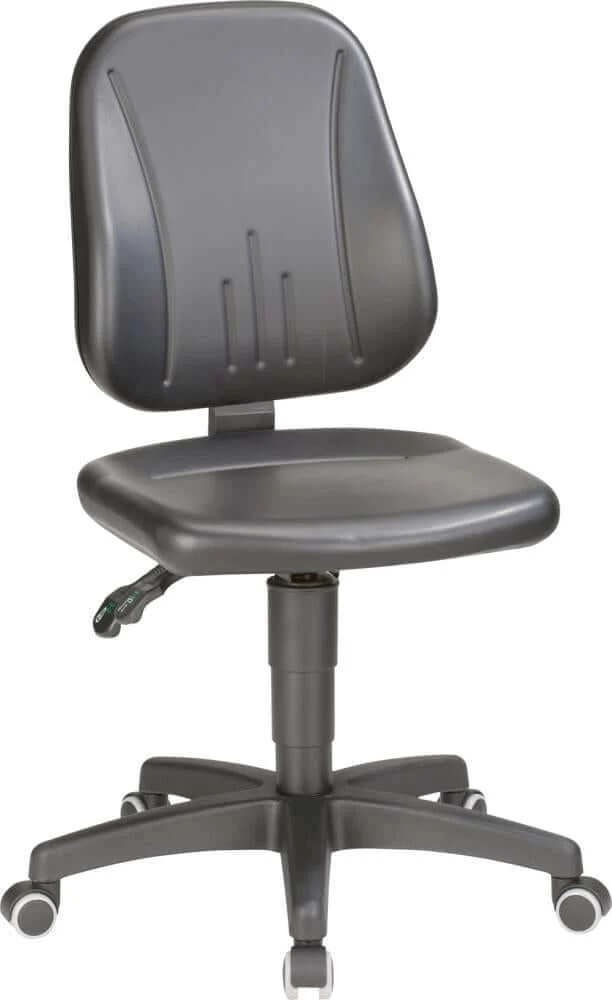 Fauteuil de bureau pivotant BIMOS, modèle Bimos 9653-0551 Unitec 2, hauteur d'assise 440-620 mm, roulettes, revêtement en similicuir