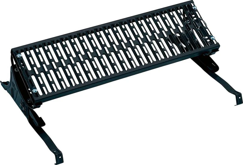 Grille sur pied MUNK, surface de pose 800 x 250 mm, gris anthracite