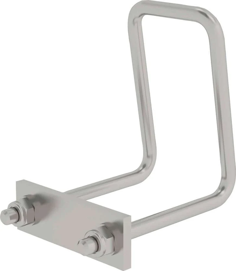 Support de serrage MUNK, pour échelle de toit, acier inoxydable V4A (1.4571)