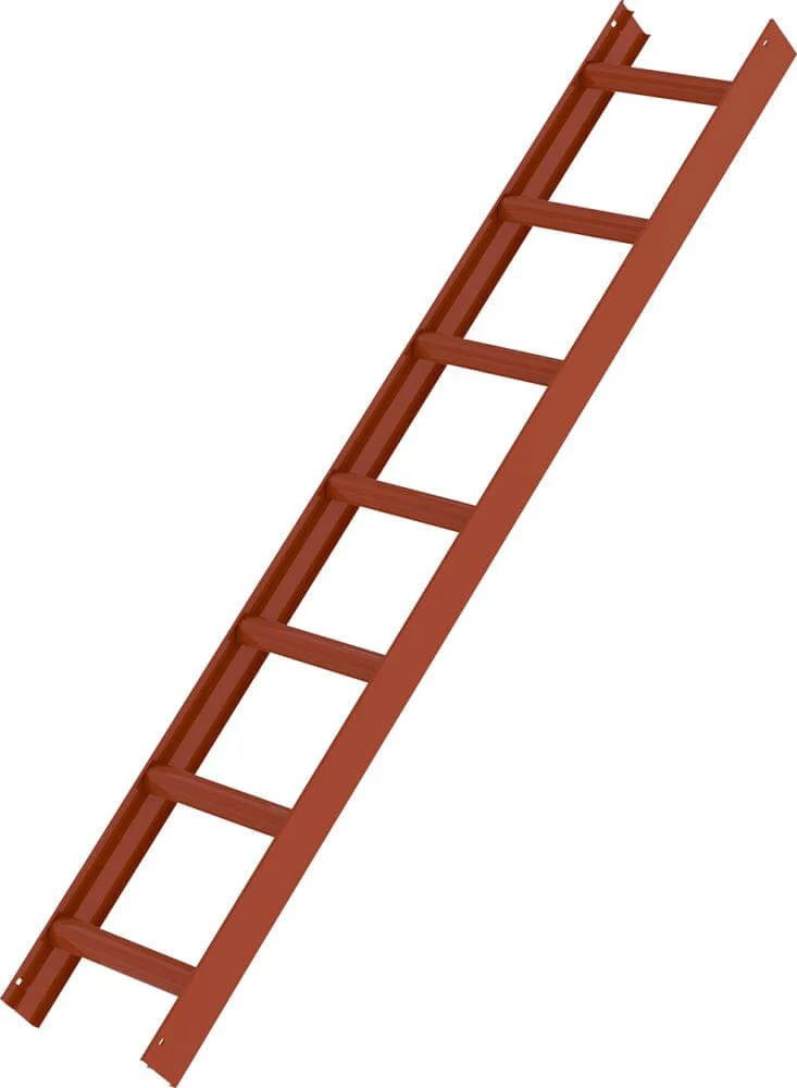 Échelle de toit MUNK, 7 barreaux, brun rougeâtre