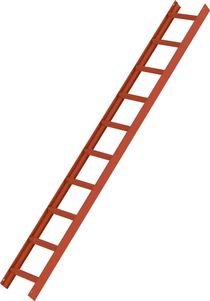 Échelle de toit MUNK, rouge, 10 barreaux