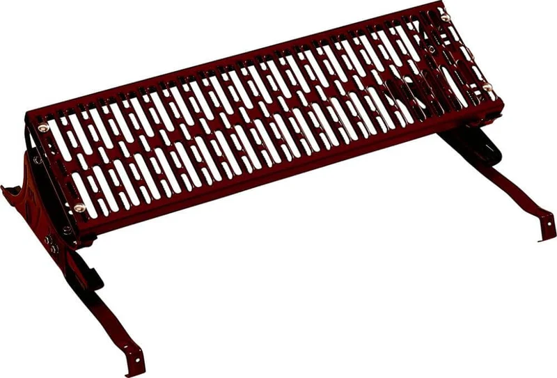Grille de support MUNK, surface de base 800 x 250 mm, brun rougeâtre