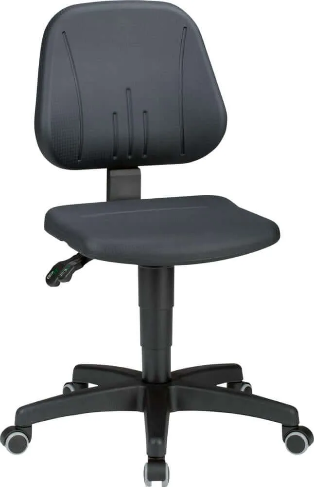 Chaise de bureau pivotante BIMOS INTERSTUHL, chaise de bureau Bimos 9653-2000 Unitec 2 hauteur d'assise 440-620 mm avec roulettes intégrées.