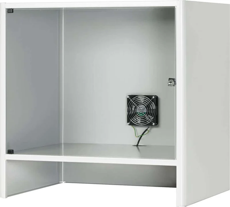 Boîtier pour moniteur RAU, verrouillable, RAL7035/5010
