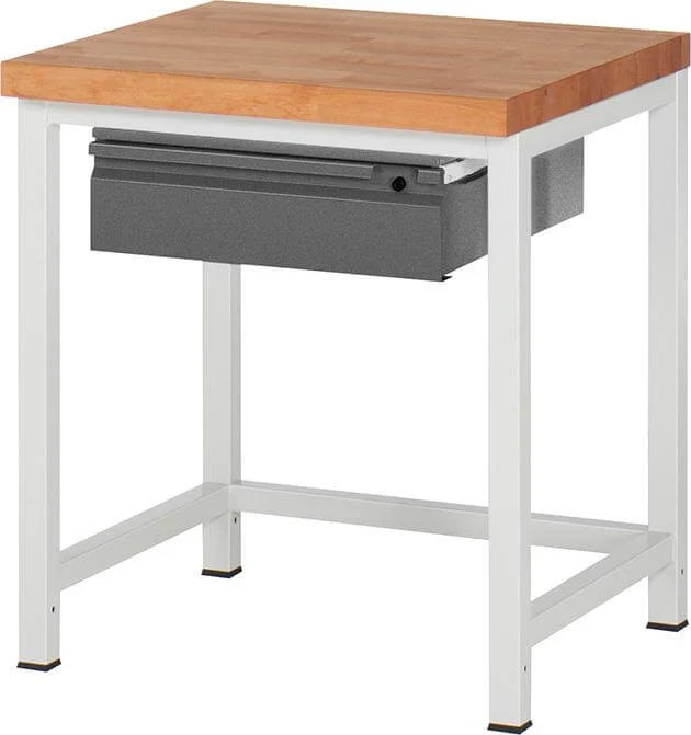Établi RAU, Série Basic 8 Modèle 8001-1 B750xT700xH840mm RAL7035/7016