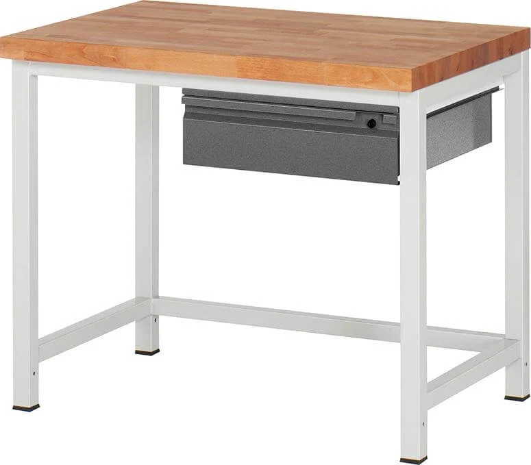 Établi RAU, Série Basic 8 Modèle 8001-1 B1000xT700xH840mm RAL7035/7016