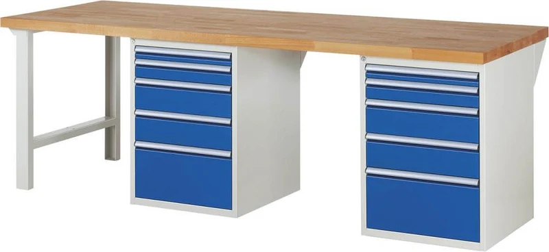 Établi RAU, Série 7000 Modèle 7511-8 L2500 x P900 x H840 mm