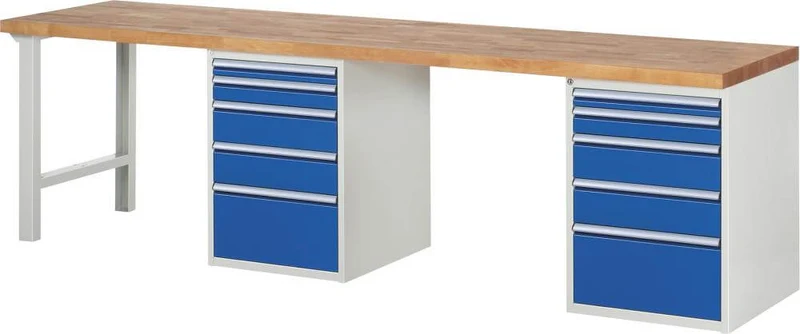 Établi RAU, Série 7000 Modèle 7511-8 L3000 x P700 x H840 mm