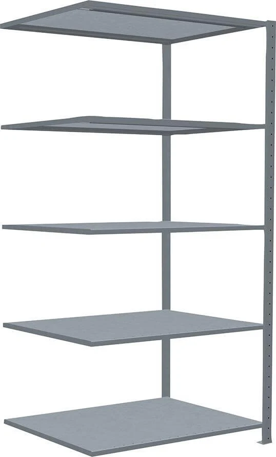 Rayonnage à emboîtement SCHULTE LAGERTECHNIK, L1000xP800xH2000 mm extension 5 tablettes galvanisées charge par niveau 330kg