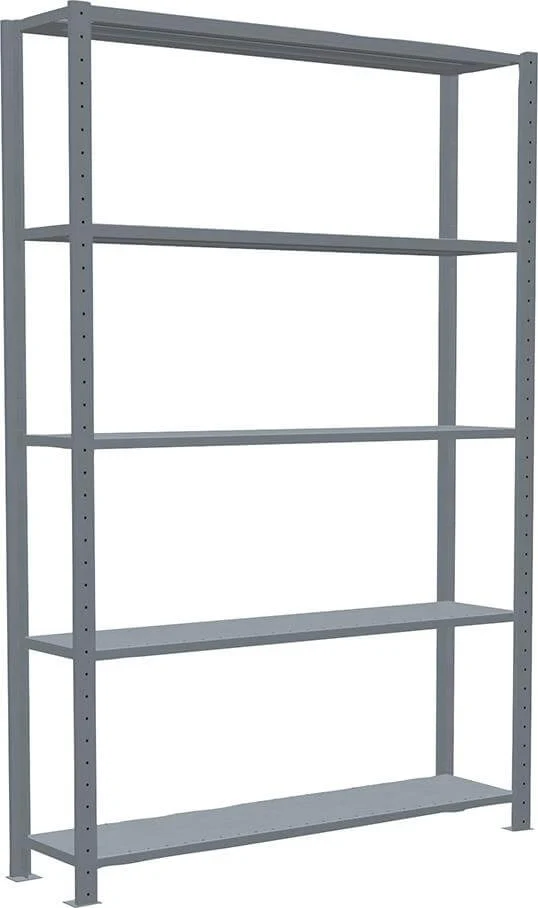 Étagère à emboîtement SCHULTE LAGERTECHNIK, B1300xP300xH2000 mm champ de base 5 tablettes vzk charge par niveau 150kg