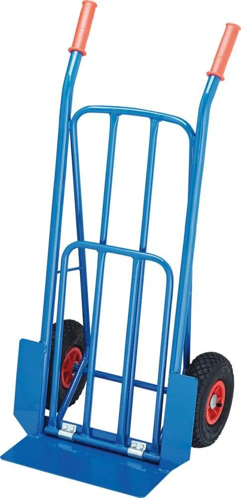 Brouette tubulaire en acier neutre avec pelle pliante, air