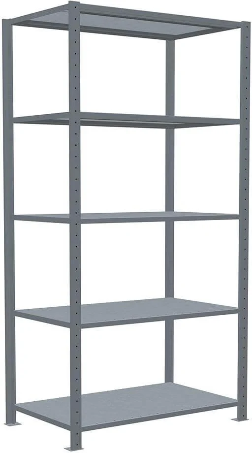 Étagère à emboîtement SCHULTE LAGERTECHNIK, B1000xP600xH2000 mm champ de base 5 tablettes vzk charge par niveau 150kg