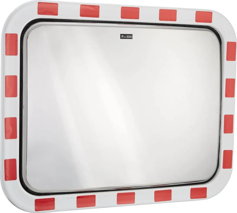 Miroir de circulation DANCOP, carré antigel L800xH600 mm pour extérieur Surface miroir en inox