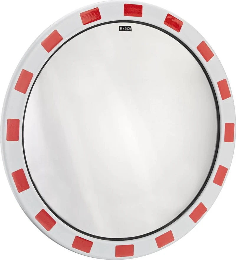 Miroir de circulation DANCOP, dégivrant rond D800 mm pour extérieur surface miroir inox